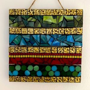 Mosaic wall hanging.